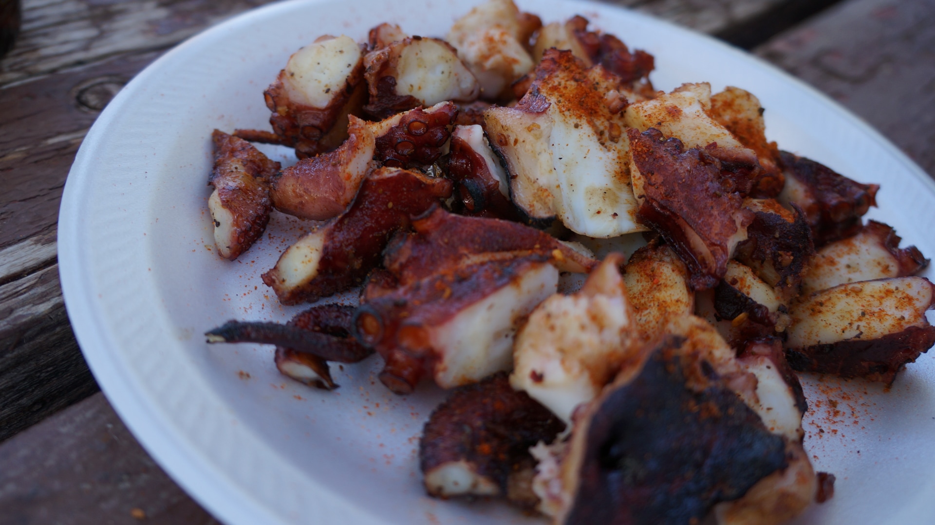 Grilled Octopus with Old Bay