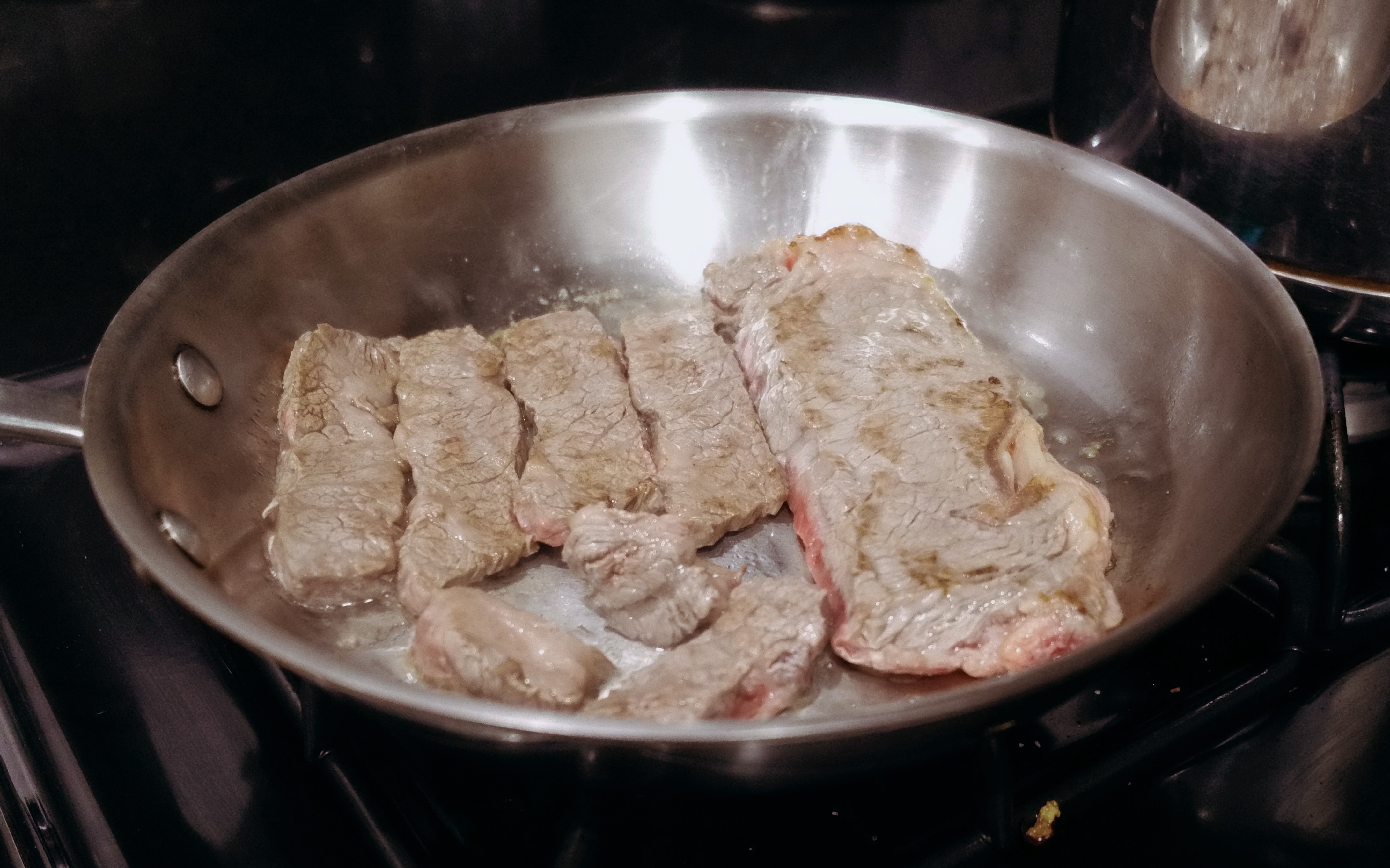 Cooking the short rib
